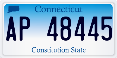 CT license plate AP48445