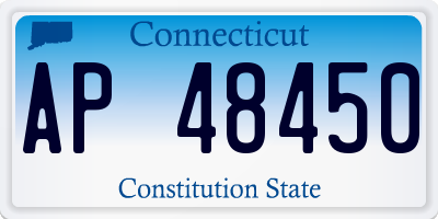 CT license plate AP48450