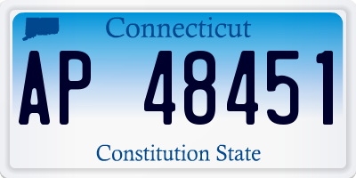 CT license plate AP48451