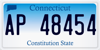 CT license plate AP48454