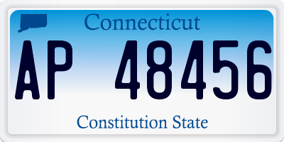 CT license plate AP48456