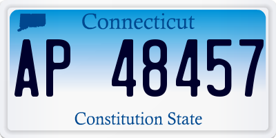 CT license plate AP48457