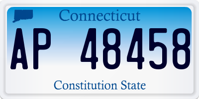 CT license plate AP48458