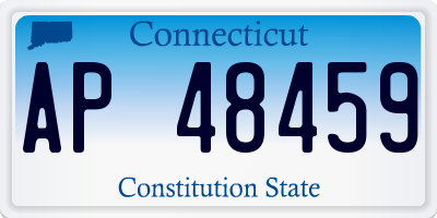 CT license plate AP48459