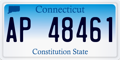 CT license plate AP48461