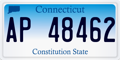 CT license plate AP48462