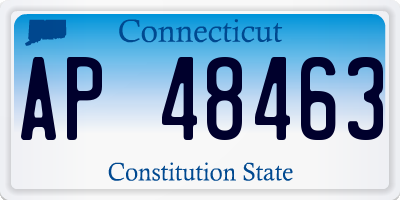 CT license plate AP48463
