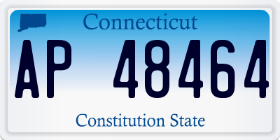 CT license plate AP48464