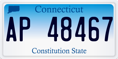 CT license plate AP48467
