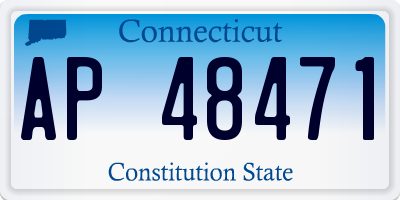 CT license plate AP48471
