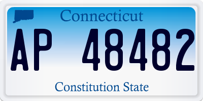 CT license plate AP48482