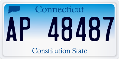 CT license plate AP48487