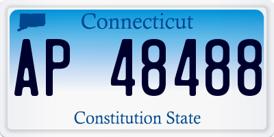 CT license plate AP48488