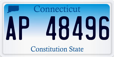 CT license plate AP48496