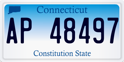 CT license plate AP48497