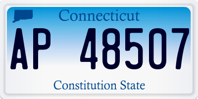 CT license plate AP48507