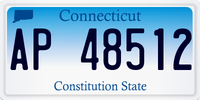 CT license plate AP48512