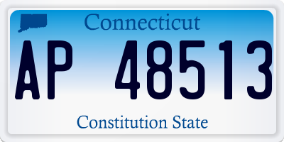 CT license plate AP48513