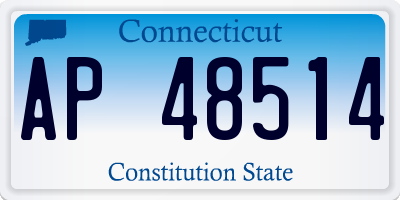 CT license plate AP48514