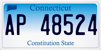 CT license plate AP48524