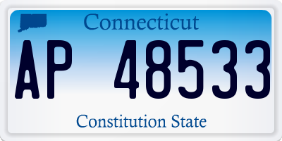 CT license plate AP48533