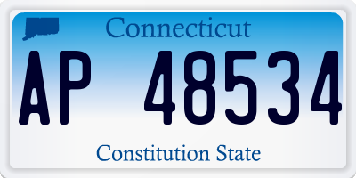 CT license plate AP48534