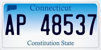 CT license plate AP48537