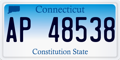CT license plate AP48538