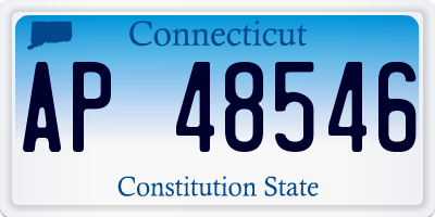 CT license plate AP48546