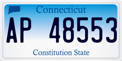 CT license plate AP48553