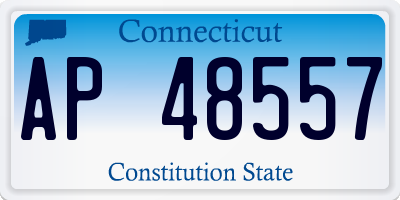 CT license plate AP48557
