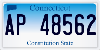 CT license plate AP48562