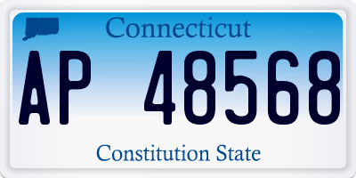 CT license plate AP48568