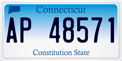 CT license plate AP48571