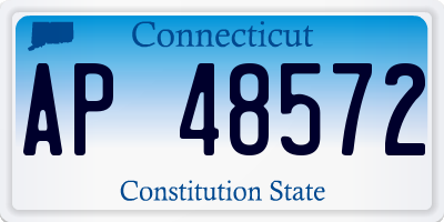 CT license plate AP48572