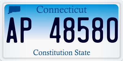 CT license plate AP48580