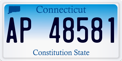 CT license plate AP48581