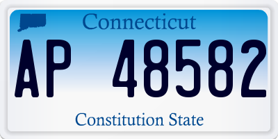 CT license plate AP48582