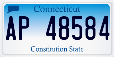 CT license plate AP48584