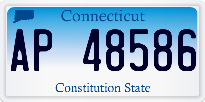 CT license plate AP48586