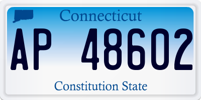 CT license plate AP48602