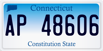 CT license plate AP48606
