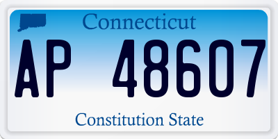 CT license plate AP48607