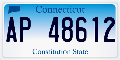 CT license plate AP48612
