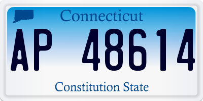CT license plate AP48614