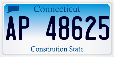 CT license plate AP48625