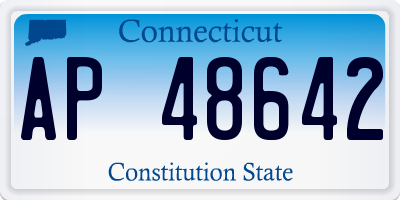 CT license plate AP48642