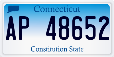 CT license plate AP48652