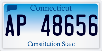 CT license plate AP48656