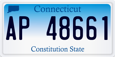 CT license plate AP48661
